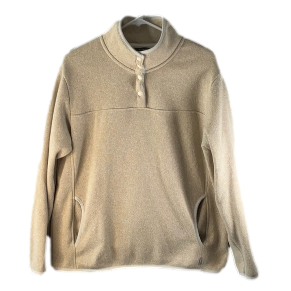 Eddie Bauer 3/4 Snap Button Pullover Size Large